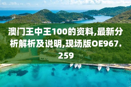 澳門王中王100的資料,最新分析解析及說明,現(xiàn)場版OE967.259