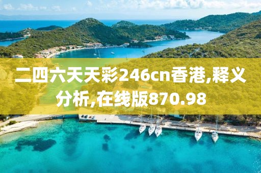 二四六天天彩246cn香港,釋義分析,在線版870.98