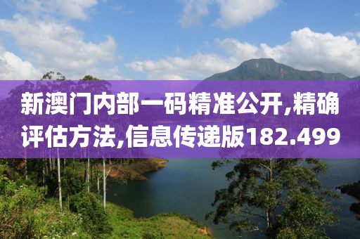 新澳門內(nèi)部一碼精準公開,精確評估方法,信息傳遞版182.499