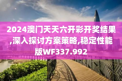 2024澳門天天六開彩開獎結(jié)果,深入探討方案策略,穩(wěn)定性能版WF337.992