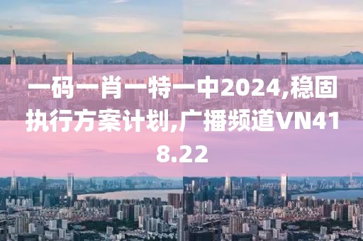 一碼一肖一特一中2024,穩(wěn)固執(zhí)行方案計(jì)劃,廣播頻道VN418.22