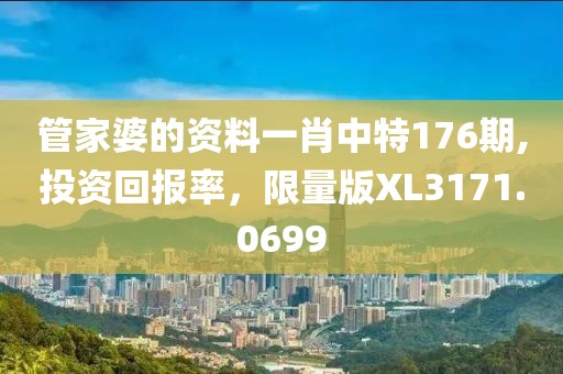 管家婆的資料一肖中特176期,投資回報(bào)率，限量版XL3171.0699