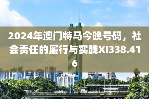 2024年澳門特馬今晚號(hào)碼，社會(huì)責(zé)任的履行與實(shí)踐XI338.416