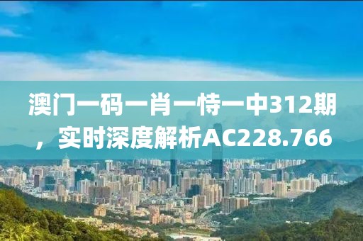 澳門一碼一肖一恃一中312期，實(shí)時(shí)深度解析AC228.766